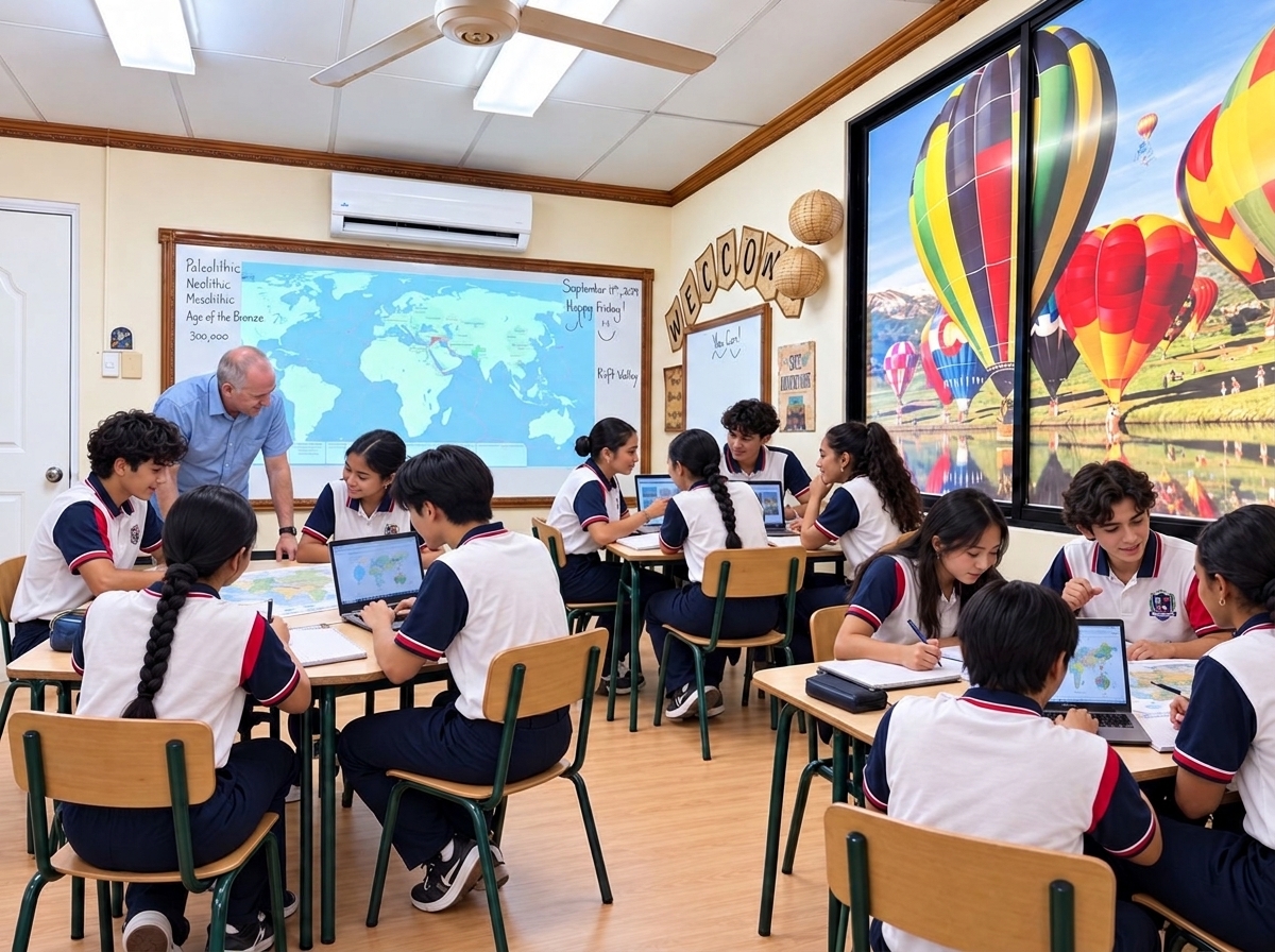 Garden Kids International School Students in Academic Discussion with Faculty